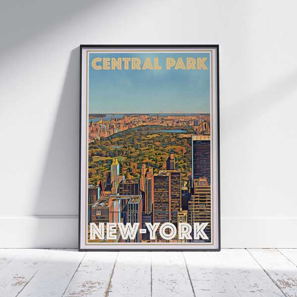 dam kosten bijlage Central Park poster Panorama | New York travel Poster – MyRetroposter