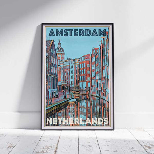 Amsterdam Poster 1 | Netherlands Travel Poster by Alecse – My Retro Poster