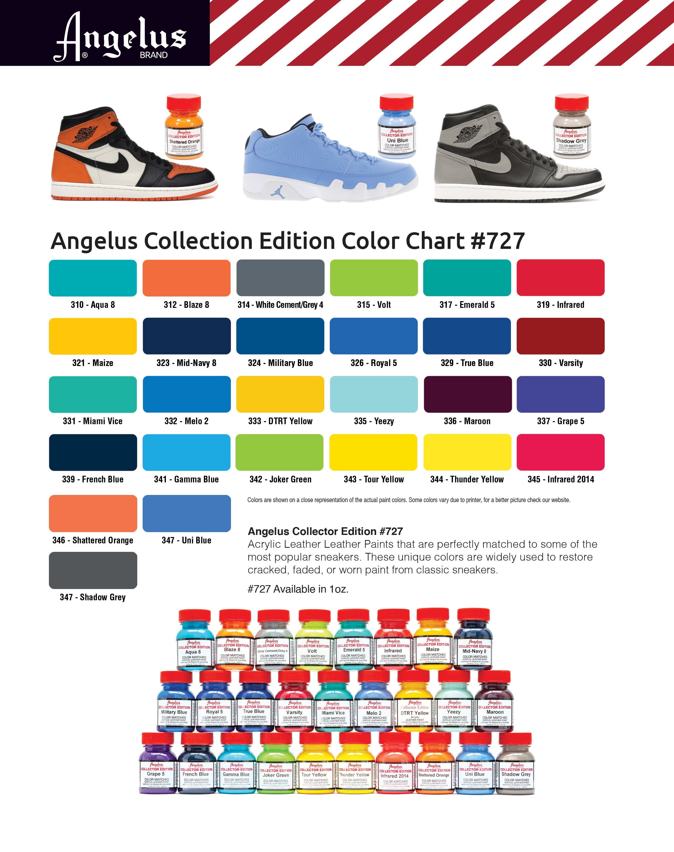 Angelus Collector Edition Leather Paint, Sneaker Paint for Customizing -  Shattered Orange