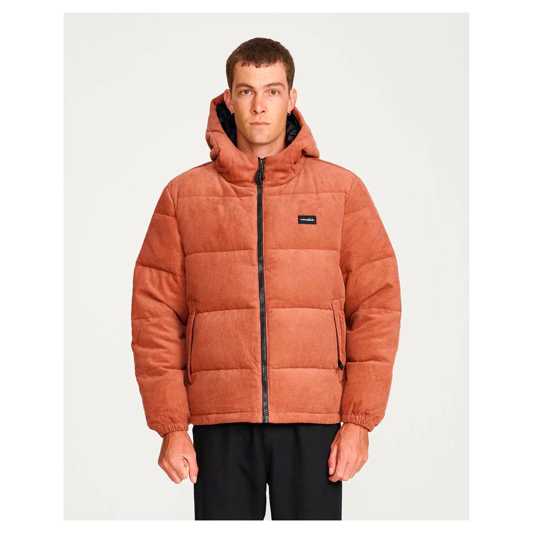 SOS Cord Puffer Jacket - Clay • Sancho's Dirty Laundry