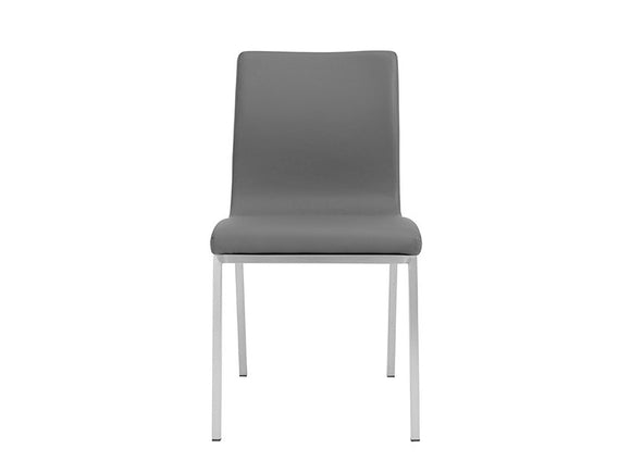 dining chairs brushed steel legs