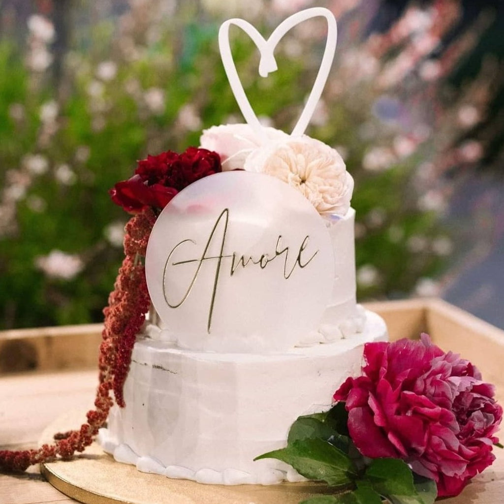 Scribble Heart Cake Topper