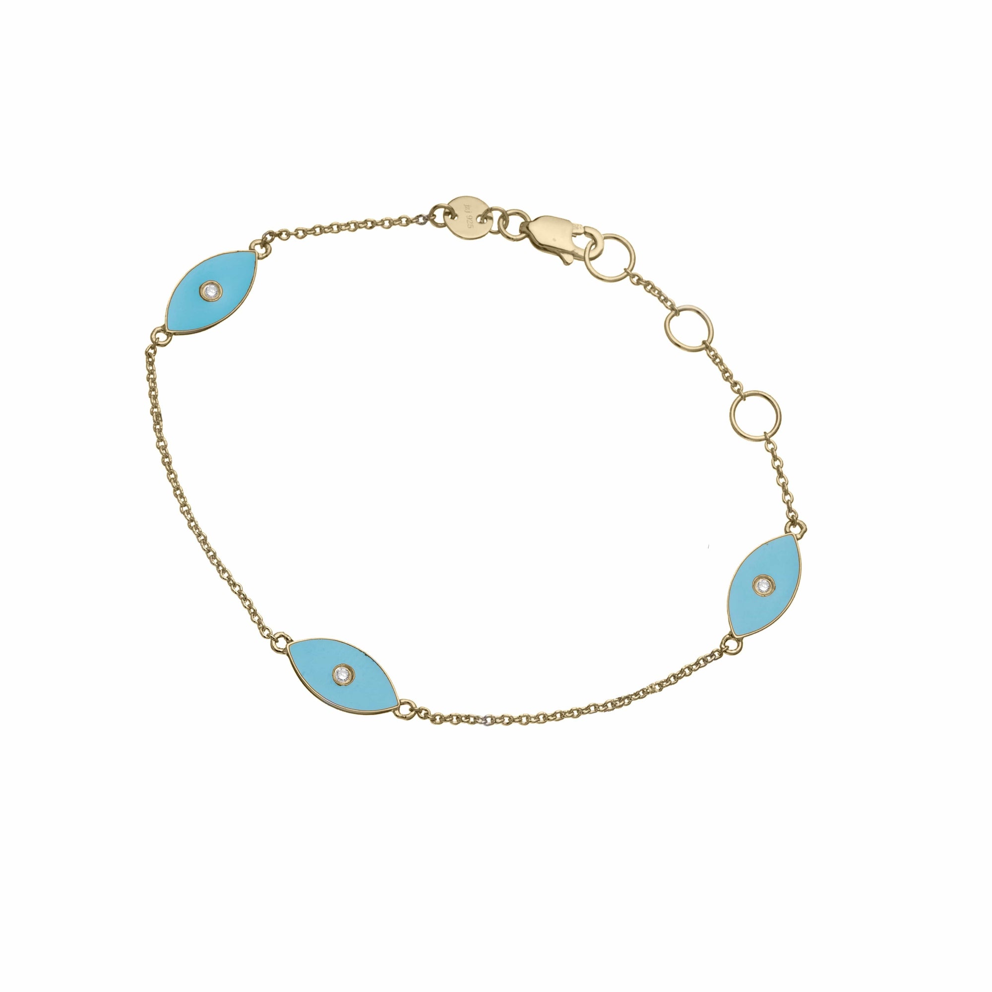 Buy Okos Fashion Crystal Jewellery Evil Eye (Nazar Battu) Strechable Beads  Charms Bracelet For Girls and Women BR1000050BLU Online at Best Prices in  India - JioMart.