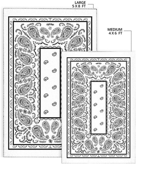 bandana carpet size chart