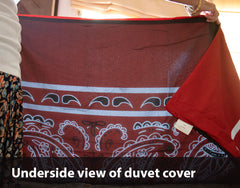 Underside or duvet covers