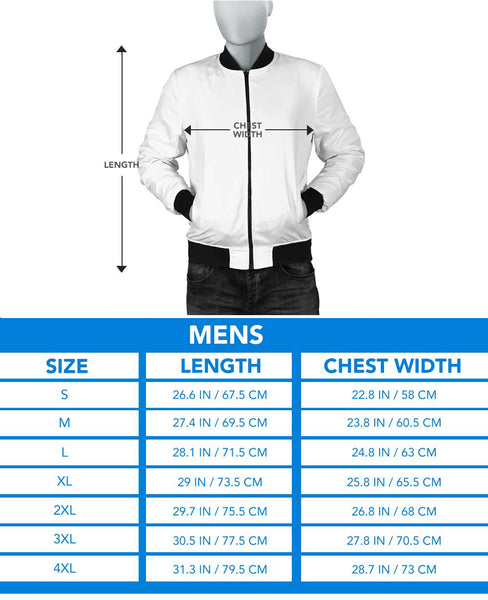 bomber jacket mens size chart