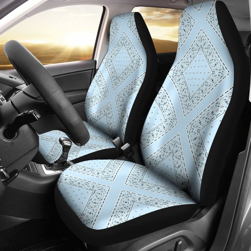 light blue car seat covers