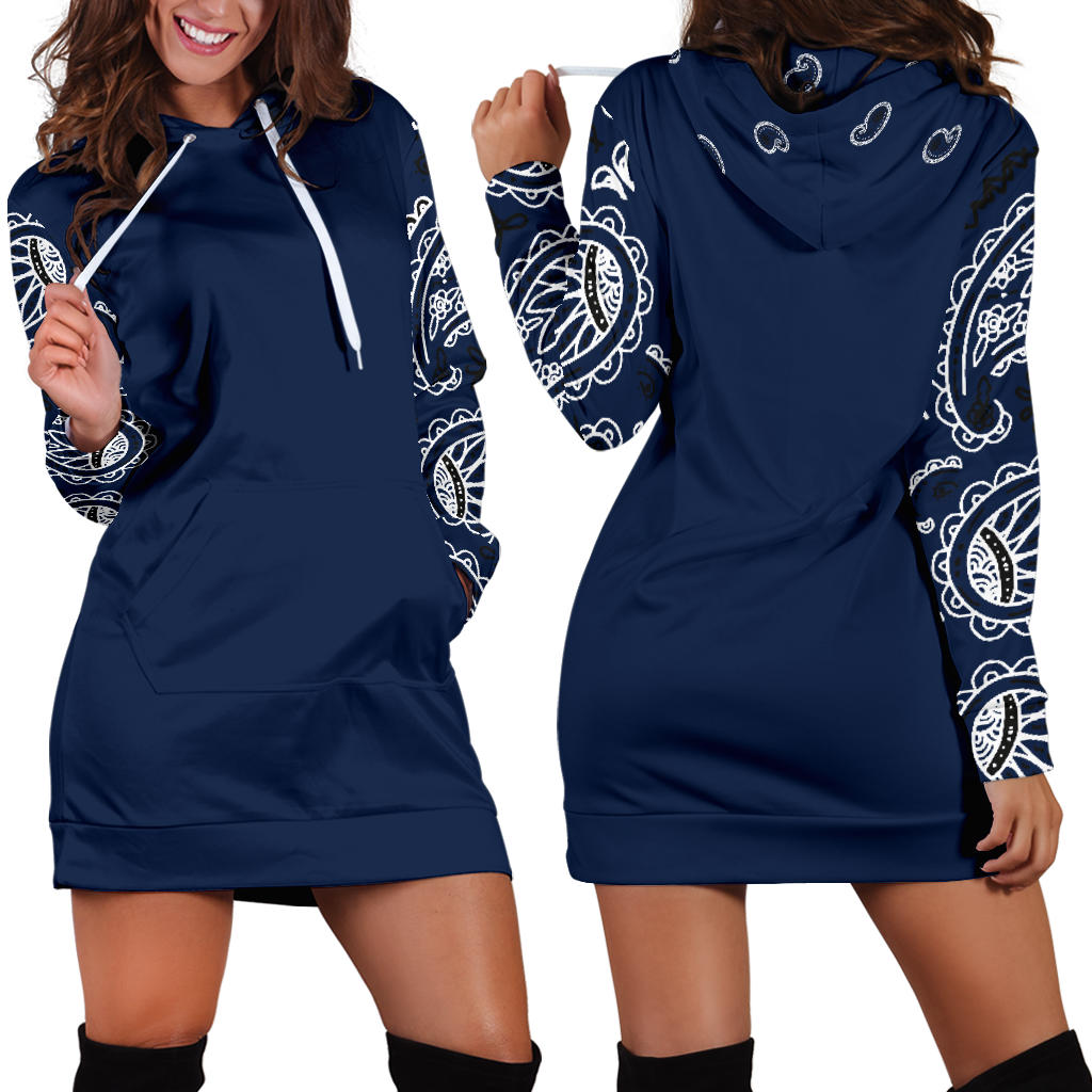 Bandana Print Hoodie Dresses | The Bandana Blanket Company