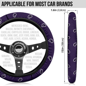 Royal Purple Bandana Steering Wheel Covers - 3 Styles
