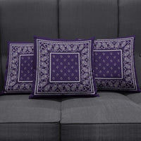 purple bandana throw pillows