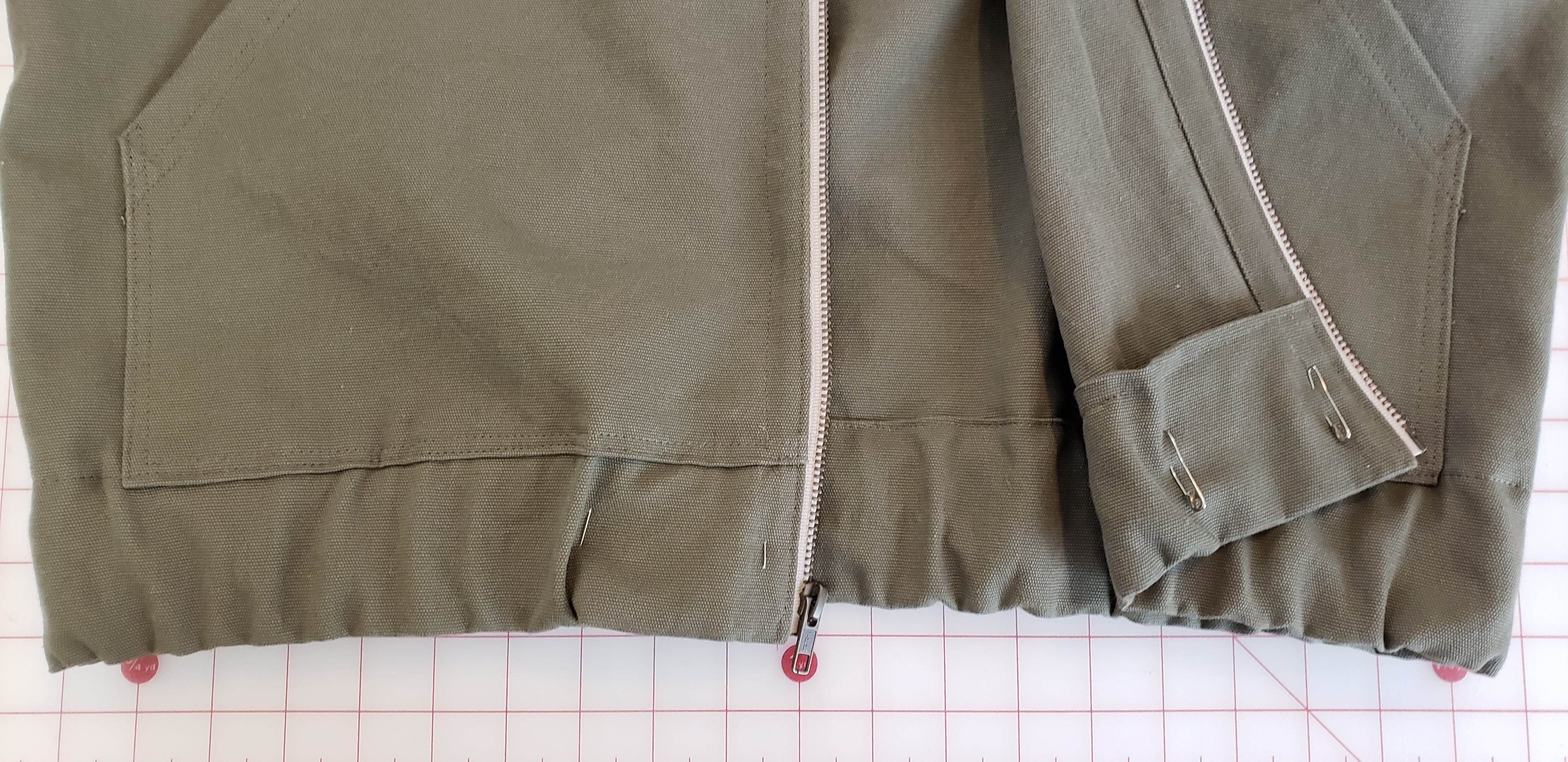 Cozi Jacket Sewalong, Part 5: Hemming and adding elastic – Pattern