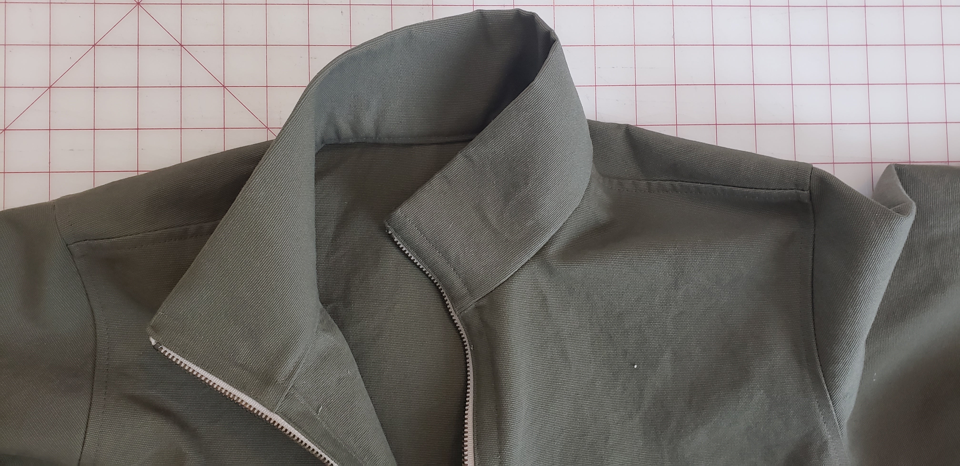 Cozi Jacket Sewalong, Part 3: Attach the collar and install the zipper ...