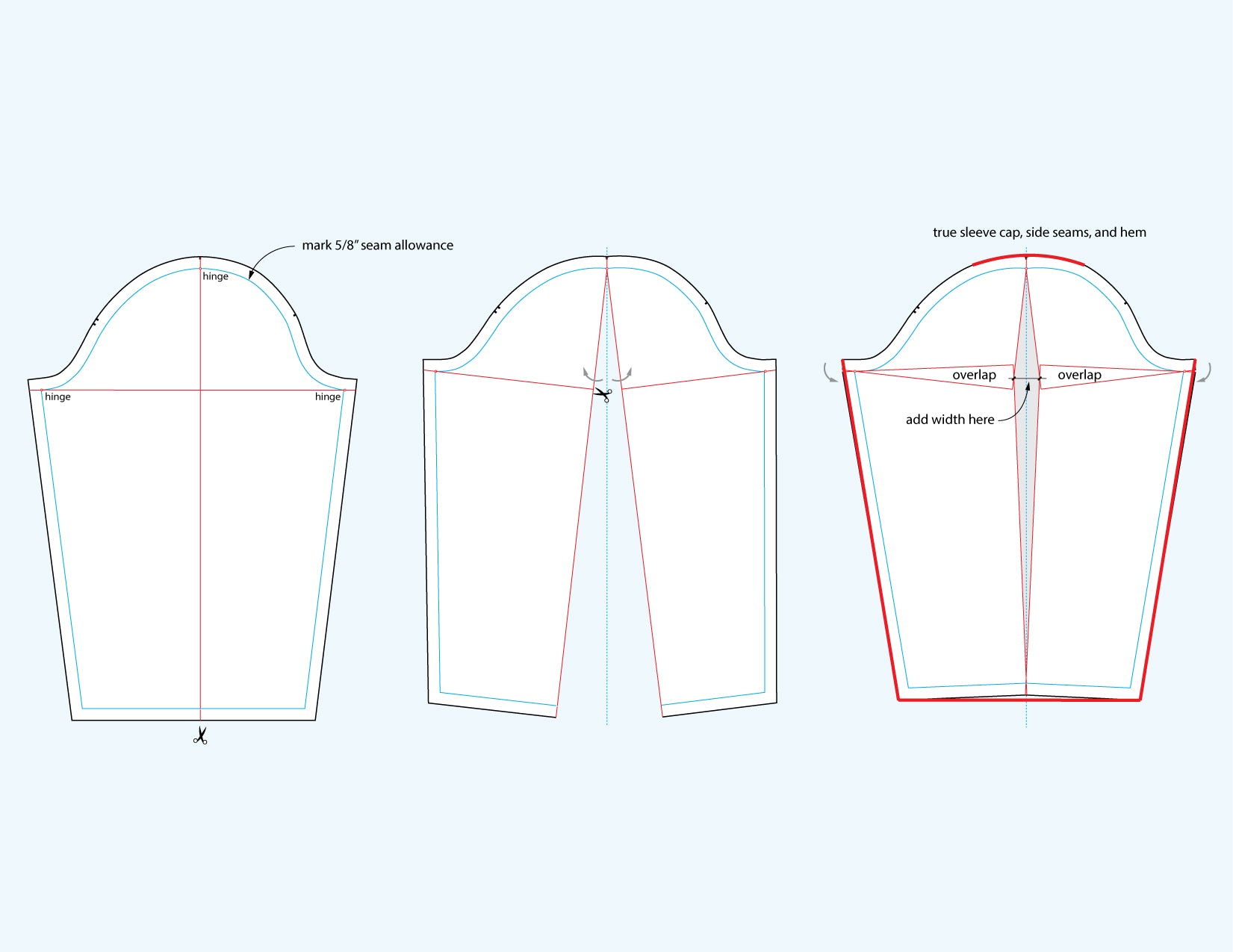 11+ Broad Back Adjustment Sewing Pattern - RamishaOuais
