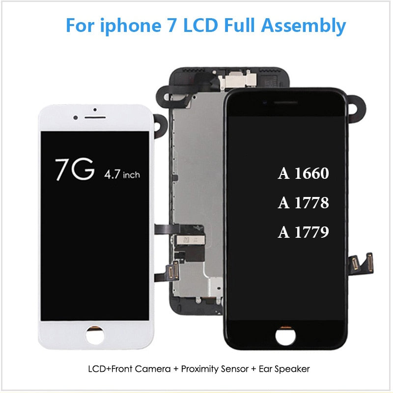 Lcd Display For Iphone 7 A1662 A1778 A1779 Touch Screen Digitizer Full Double R Phones