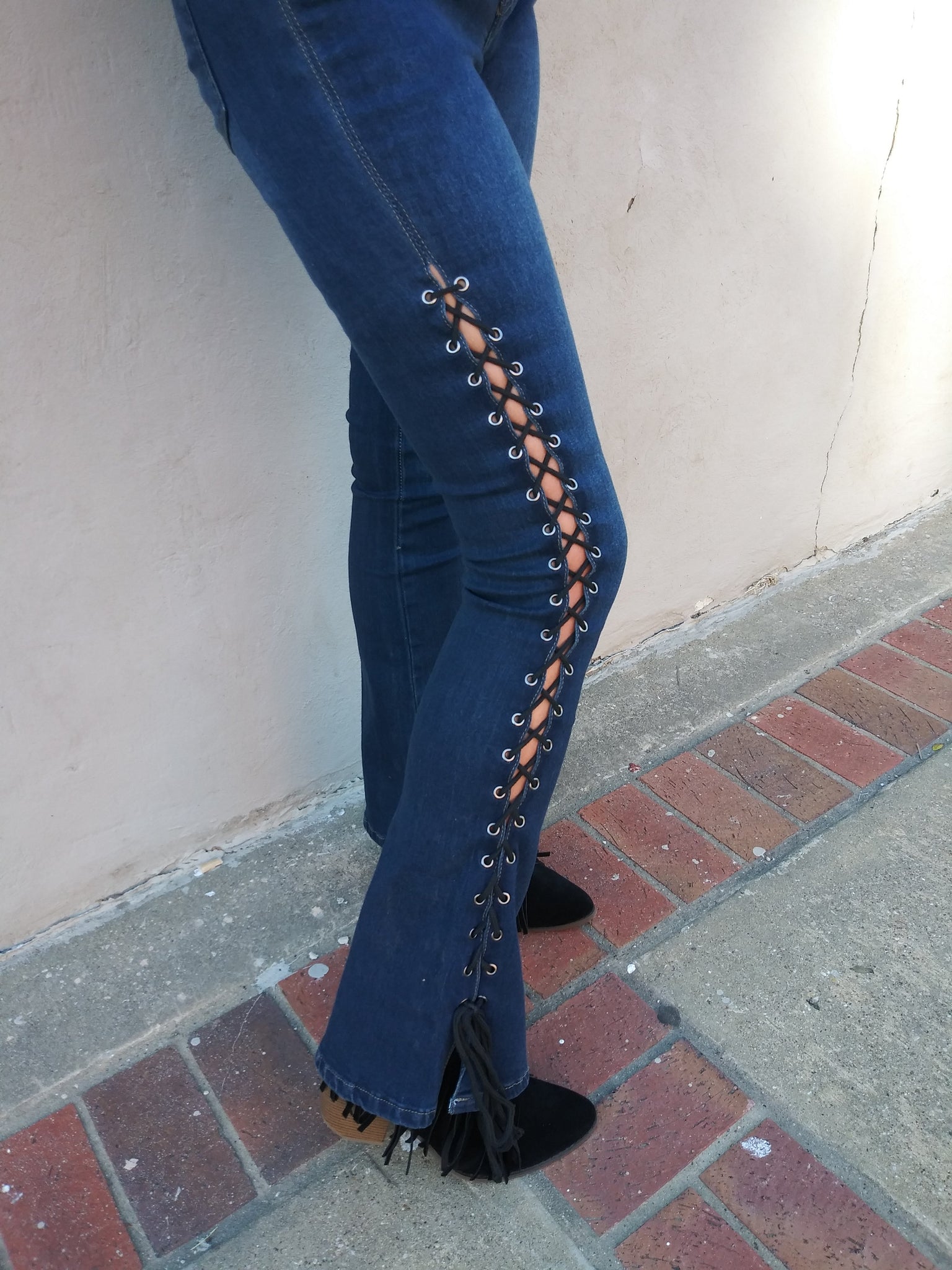 boutique bell bottom jeans