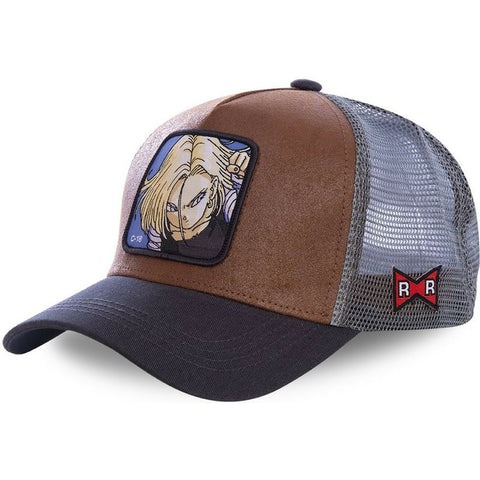Dragon-Ball-Z-Trucker-Snapback-Hat-Anime-Caps-Android-18-Best-Anime-Hats