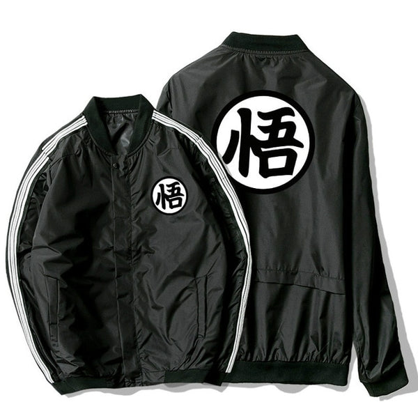 Dragon Ball Z Goku Kanji Tech Bomber Jacket - animelife