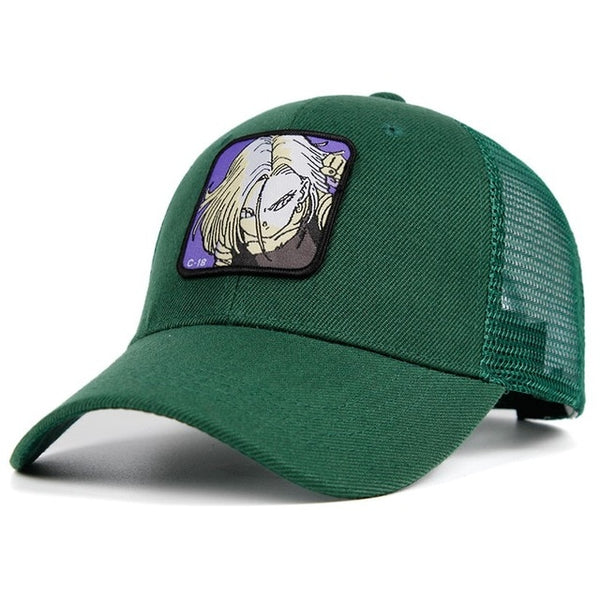 Dragon Ball Z Android 18 Patch Trucker Hat - animelife
