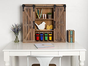 Storage Cabinet with Two Sliding Barn Doors