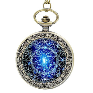 Steampunk Blue Magic Round Quartz Watch