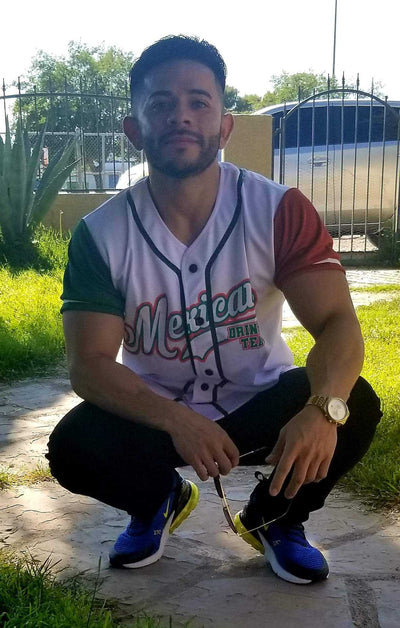 mexican drinking team baseball jersey