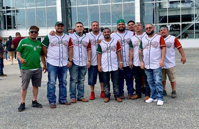 mexican drinking team baseball jersey