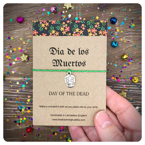 Day Of The Dead Wish Bracelet, Halloween Party Gift