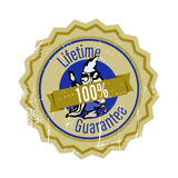 100% lifetime guarantee badge