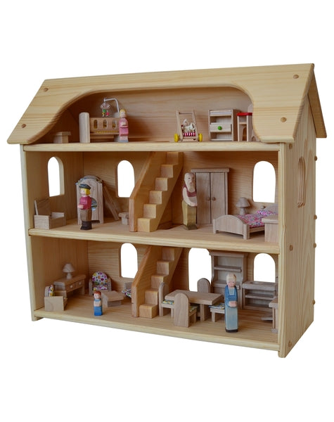 edu fun wooden doll house