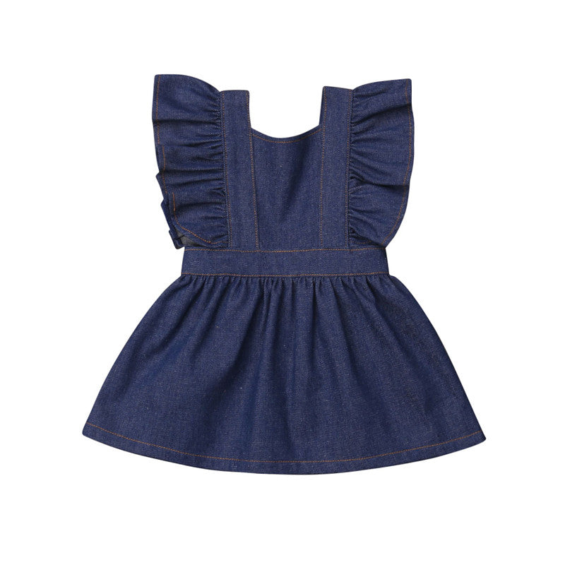 newborn denim dress