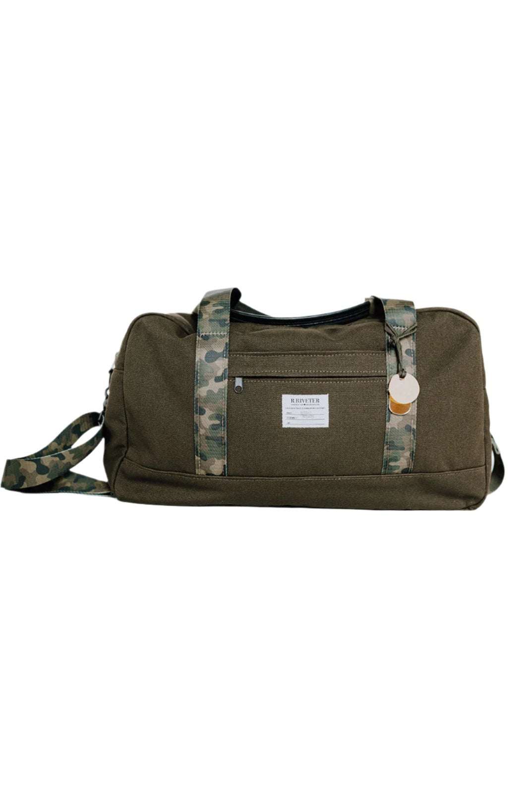 Nellie | Olive Canvas Duffle