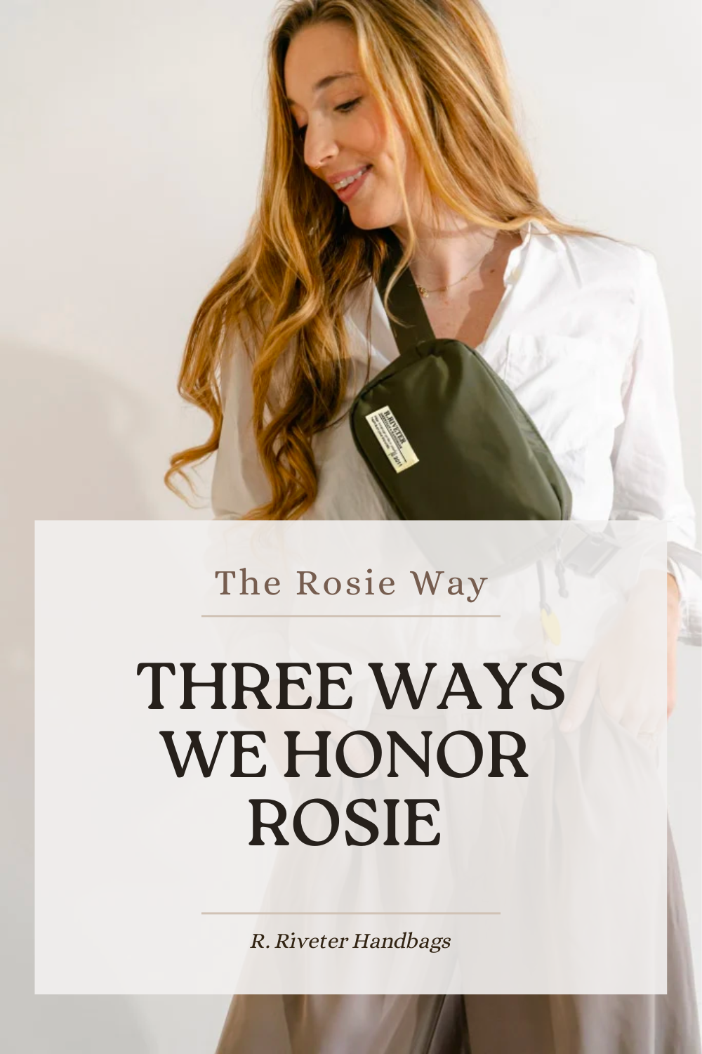 Honoring Rosie the Riveter with handbags