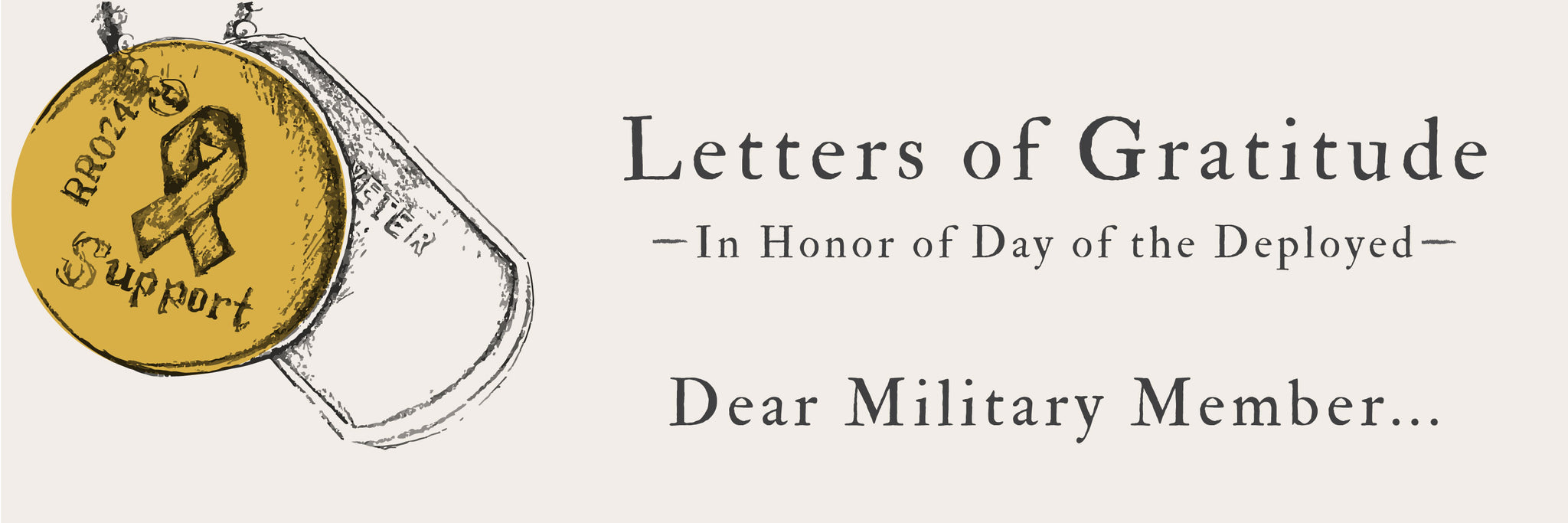 Letters of Gratitude: Letters to Military Members – R. Riveter