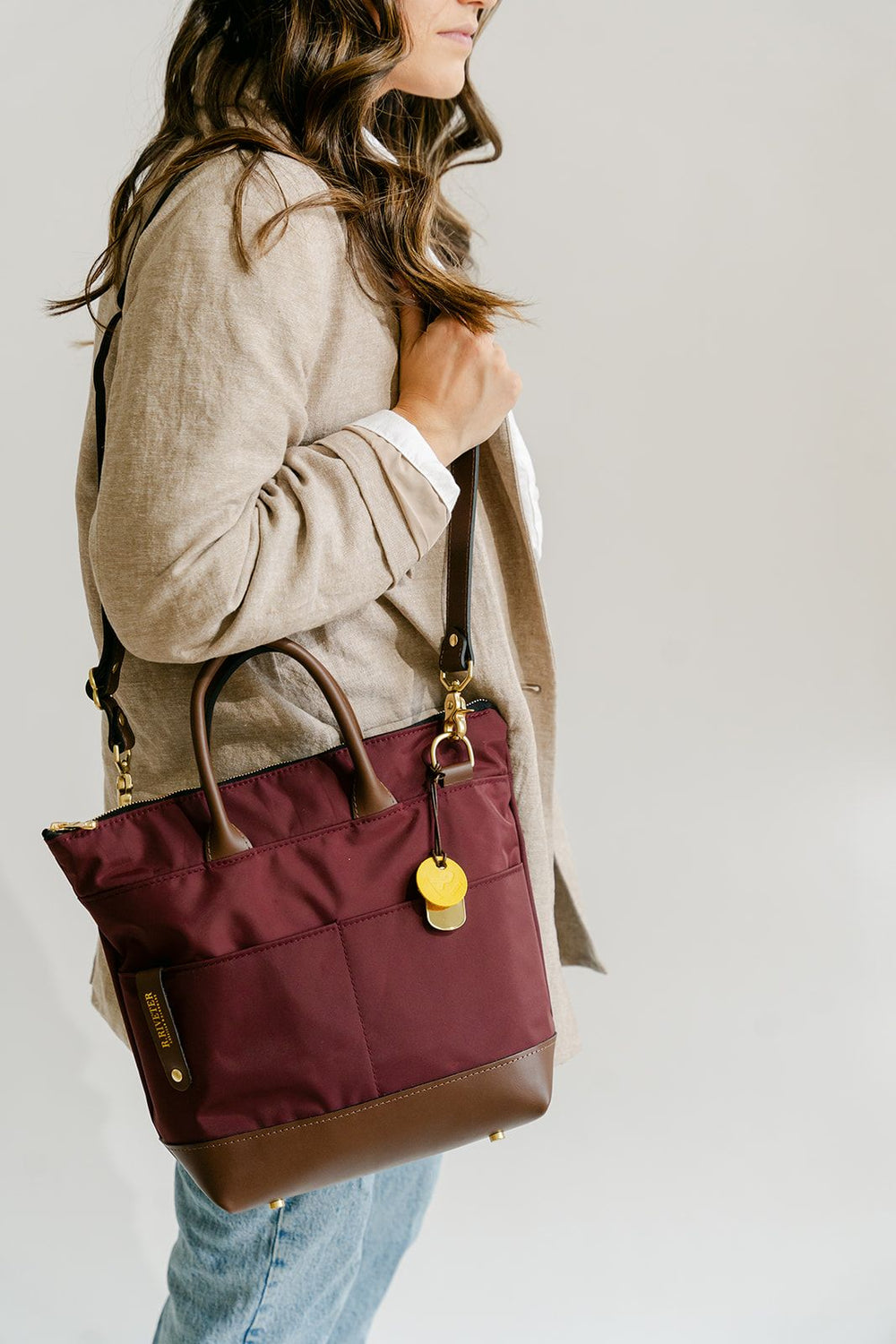 Otto  Signature Black Canvas + Brown Leather – R. Riveter