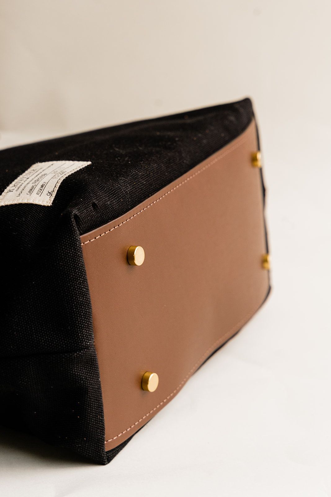 Ada | Signature Black Canvas + Brown Leather