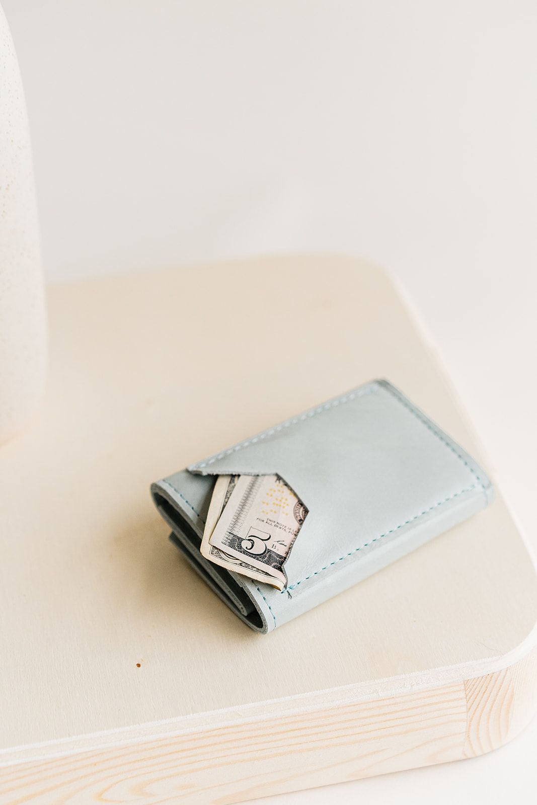 Mini Wallet | Wondrous Sky Leather