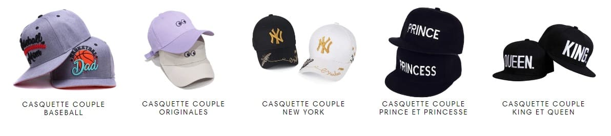 Collection Casquettes Couple Insta-Couple®