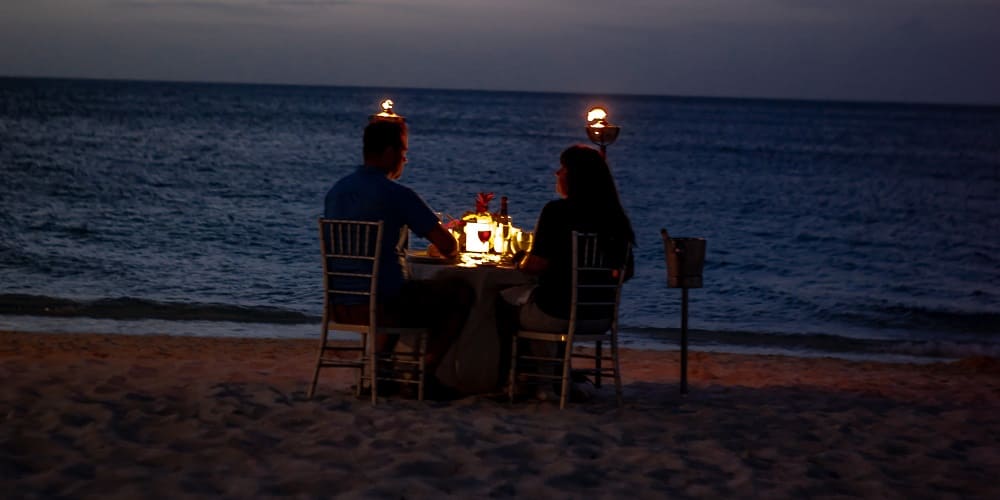 Dîner Amoureux sur la Plage