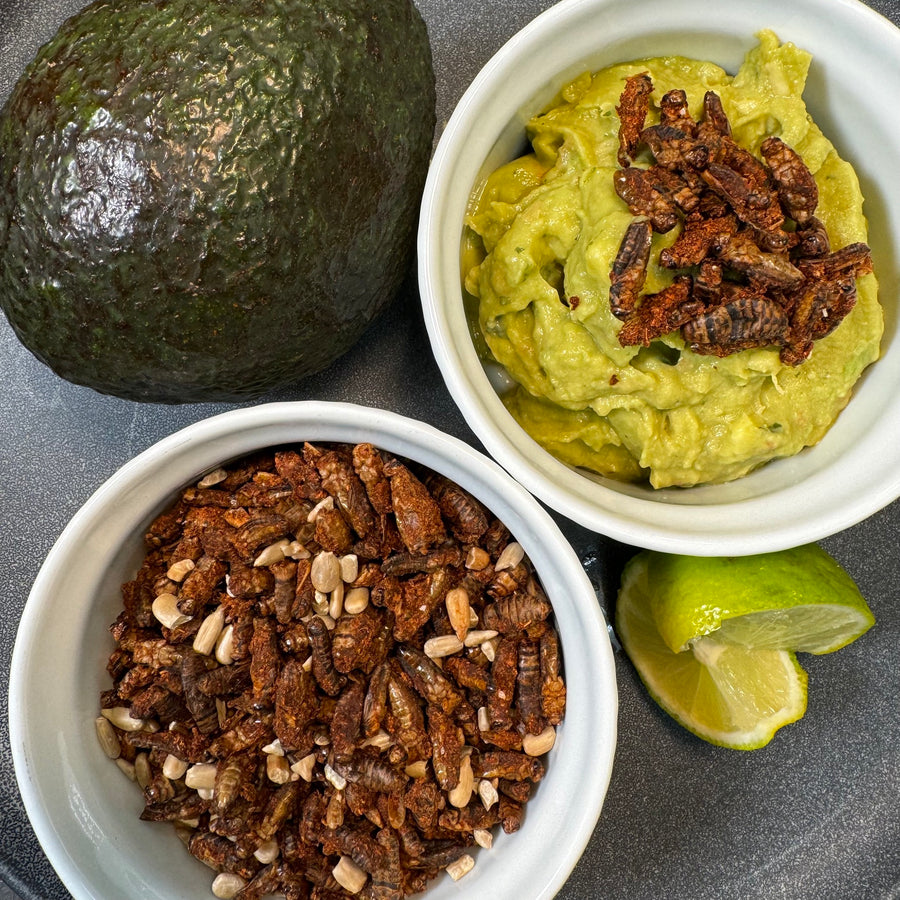 Image of Guacamole with Crispy Chili Lime Crickets