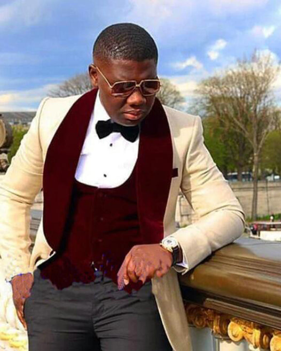 burgundy blazer men