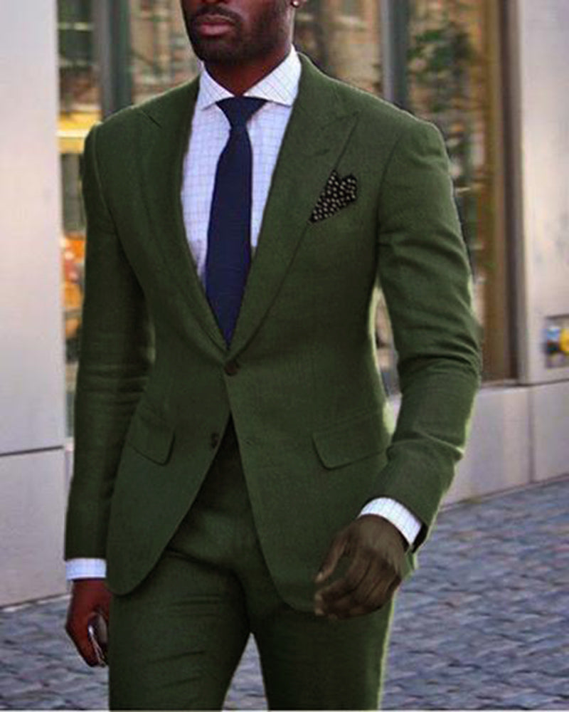 Green Wedding Suit /Tuxedo for Men,Formal Prom Party Suits two Pieces ...