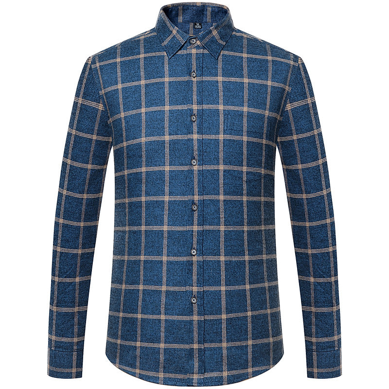 Plaid 90% Feather Shirt Men Winter Warm Flannel Checkered Shirt Men Sh ...