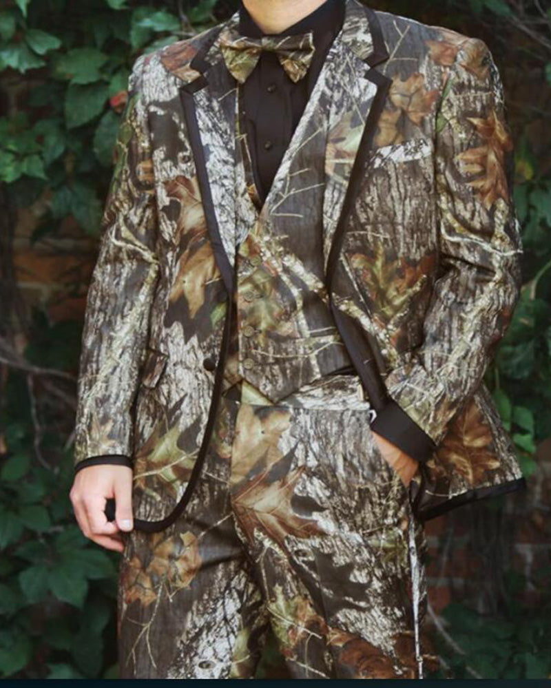 New Camo Wedding Tuxedo 2020 Wedding Camouflage Suit Custom Made Slim