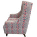 Wingback Floral-Striped Sofa Chair CYRC
