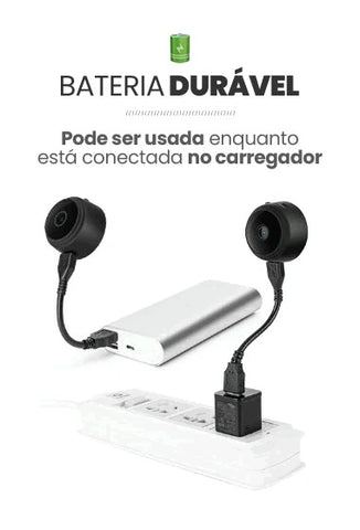 Bateria Mais Durável com a Câmera Segurança Espiã Full HD Wi-Fi Visão Noturna - Sight Cam Disponível em: www.descontara.com