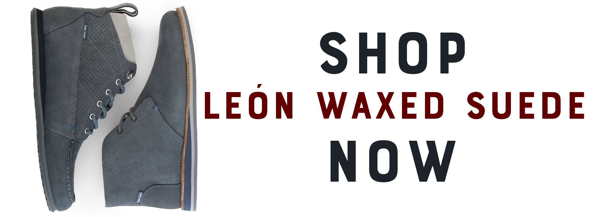 Shoe Leon Waxed Suede