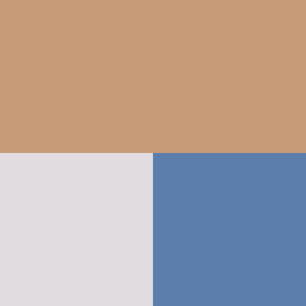 Fields | Tan / Dusty Blue