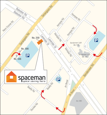 Location map for Spaceman