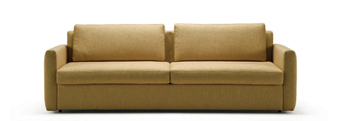 Spaceman space saving sofa beds Singapore Slumbersofa Horizon in light brown finish front view.