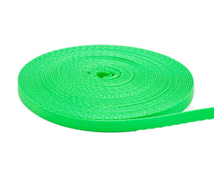 1/2 Inch Hot Green Nylon Webbing - Medium Weight Nylon - Webbing Plus - Nylon Webbing 1 Inch